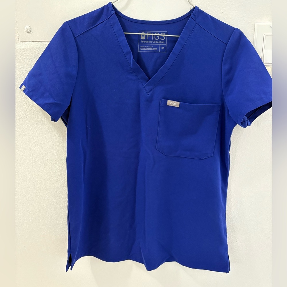 Figs Dark Purple Medical Scrub Top